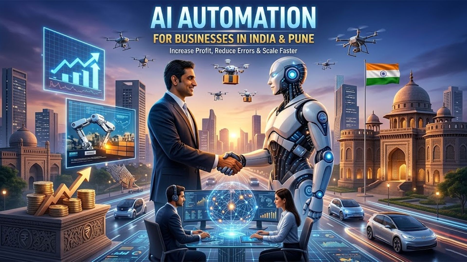 AI Automation for Businesses in India & Pune: Increase Profit, Reduce Errors & Scale Faster